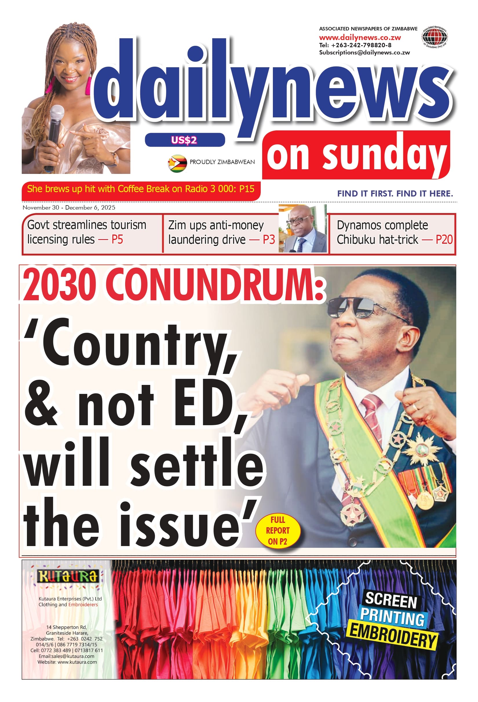 Sunday 30 November 2025